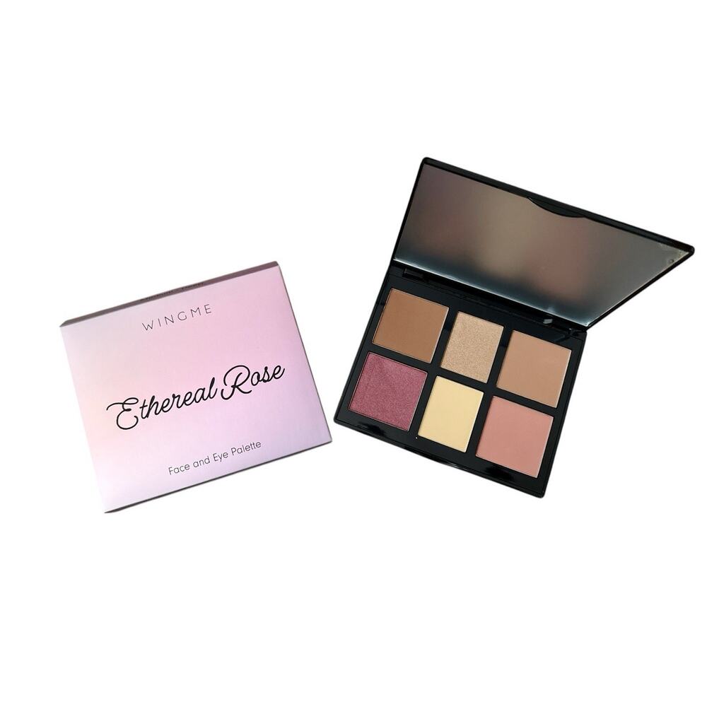 Wingme Ethereal Rose Face & Eyeshadow Palette Medium-Deep New in Box